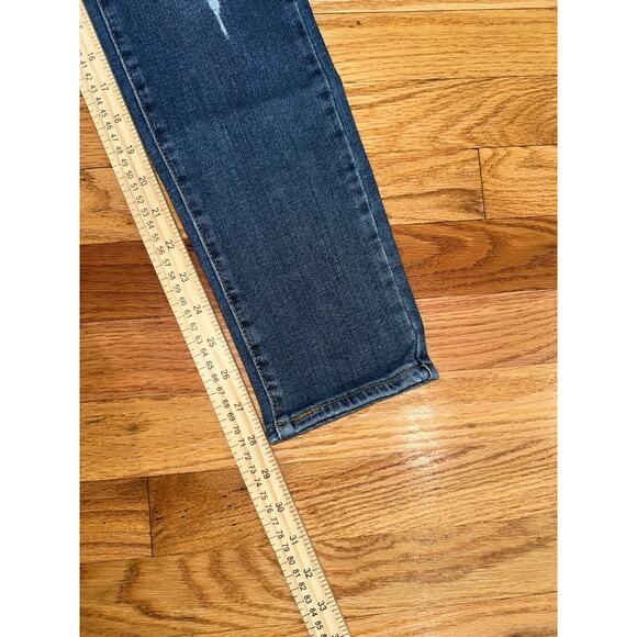 Levi's 721 Regular Fit Skinny Ankle Jeans Women's Size 27 Blue High Rise Stretch - Picture 6 of 8